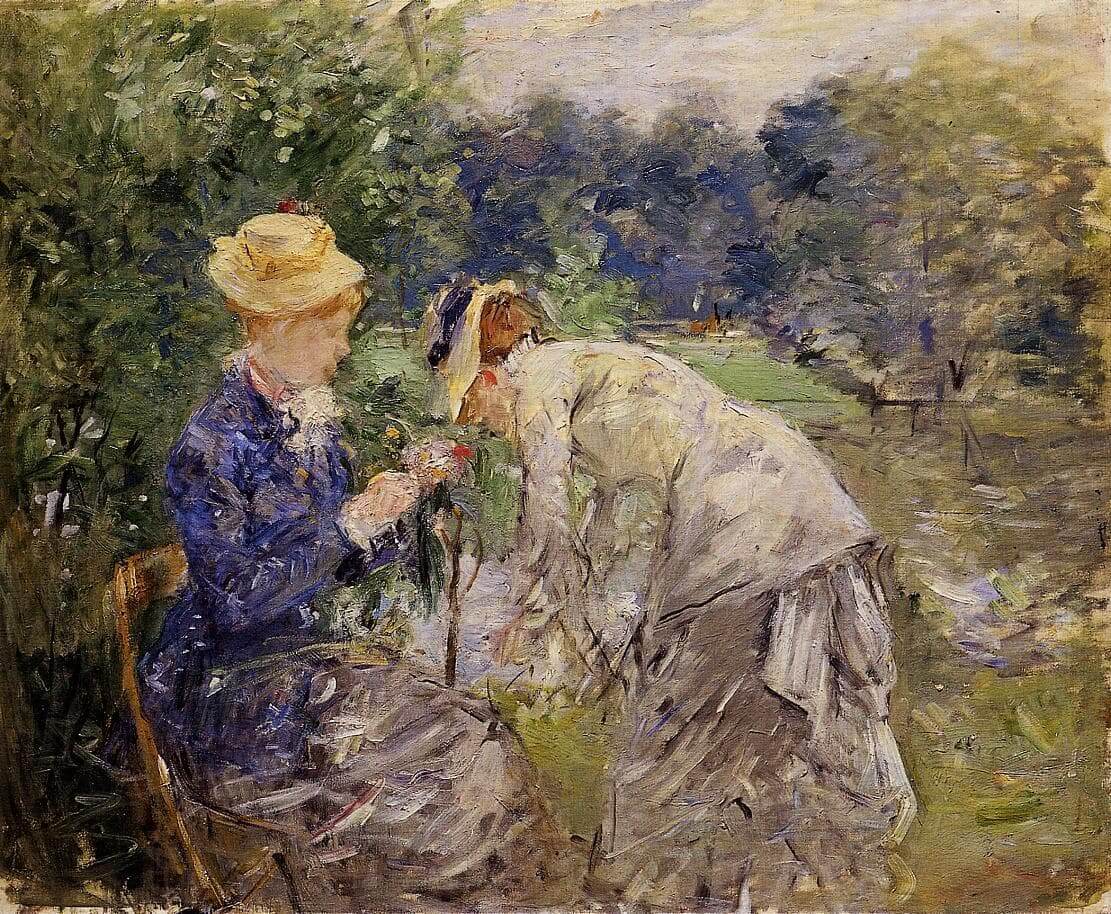 „În pădurea Bois de Boulogne” de Berthe Morisot
